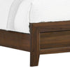 Shannon Full Bed w Nailhead Trim | Ivory Fabric on Cherry Brown Wood BM338429