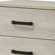 Meni Nightstand | 2 Drawers | Black Metal Handles | Scandinavian White BM338435
