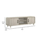 Meni TV Media Entertainment Stand | Shelves | 71’’ Scandinavian White BM338437