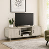 Meni TV Media Entertainment Stand | Shelves | 71" Scandinavian White
