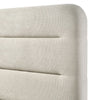 Meni Queen Size Bed | Scandinavian White Upholstery | Panel Headboard BM338439