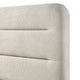 Meni Queen Size Bed | Scandinavian White Upholstery | Panel Headboard BM338439