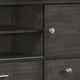 Jeni TV Media Console | Sliding Doors | 2 Drawers | Rustic Dark Gray BM338441