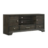 Jeni TV Media Console | Sliding Doors | 2 Drawers | Rustic Dark Gray BM338441