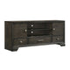 Jeni TV Media Console | Sliding Doors | 2 Drawers | Rustic Dark Gray BM338441