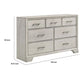 Jeni 2pc Wide Dresser and Mirror Set | 7 Drawers | Rustic White Mist BM338442