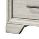 Jeni Nightstand | 2 Drawers | Chrome Handles | Rustic White Mist BM338443