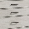 Jeni Tall Dresser Chest | 5 Drawers | Chrome Handles | Rustic White Mist BM338444
