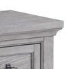 Bix Nightstand | 2 Dovetail Drawers | Bronze Handles | Light Gray BM338457