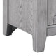 Bix Nightstand | 2 Dovetail Drawers | Bronze Handles | Light Gray BM338457