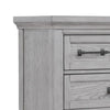 Bix Tall Dresser Chest | 6 Dovetail Drawers | Bronze Handles | Light Gray BM338458