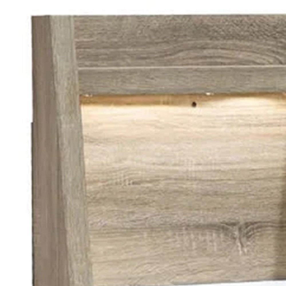 Tily Nightstand w Wall Panel | 2 Drawers | White Faux Stone Top | Brown BM338462