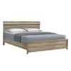 Tily Queen Size Bed w Panel Footboard | Natural Brown Wood Veneers BM338465