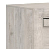 Velz Nightstand | 2 Drawers | Metal Finger Pull Handles | Weathered Beige