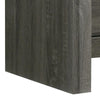 Velz Nightstand | 2 Drawers | Metal Finger Pull Handles | Dark Gray Wood