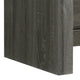Velz Nightstand | 2 Drawers | Metal Finger Pull Handles | Dark Gray Wood