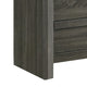 Velz Tall Dresser Chest | 5 Drawers | Finger Pull Handles | Dark Gray Wood