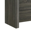 Velz Tall Dresser Chest | 5 Drawers | Finger Pull Handles | Dark Gray Wood
