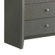 Deny 2pc Dresser and Mirror Set | 9 Drawers | Silver Knobs | Metallic Gray Wood BM338505