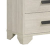 Sary 2pc Dresser and Mirror Set | 6 Drawers | Finger Handles | Off White Wood BM338512