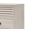 Sary Tall Dresser Chest | 5 Drawers | Black Finger Handles | Off White Wood BM338514