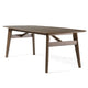 Cid Estele Dining Table | Wenge Brown Solid Wood | Rectangular 95"