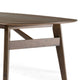 Cid Estele Dining Table | Wenge Brown Solid Wood | Rectangular 95"