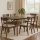 Cid Estele Dining Table | Wenge Brown Solid Wood | Rectangular 95"