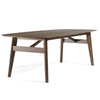 Cid Estele Dining Table | Wenge Brown Solid Wood | Rectangular 95"