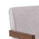 Cid Jose Dining Chair Set of 2 | Beige Polyester | Walnut Brown Wood BM338521