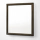 Cid Mizo Dresser Mirror | Cherry Oak Brown Wood Veneer | Sleek Frame | 40x42 BM338524