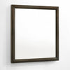 Cid Mizo Dresser Mirror | Cherry Oak Brown Wood Veneer | Sleek Frame | 40x42
