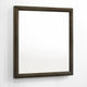Cid Mizo Dresser Mirror | Cherry Oak Brown Wood Veneer | Sleek Frame | 40x42