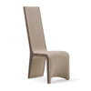 Cid Adya Dining Side Chair Set of 2 | Beige Faux Leather | Gray Ash Wood BM338526