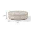 Cid Bena Large Coffee Table | Beige Travertine Sculptural Design | 43’’ BM338528
