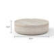 Cid Bena Large Coffee Table | Beige Travertine Sculptural Design | 43’’ BM338528