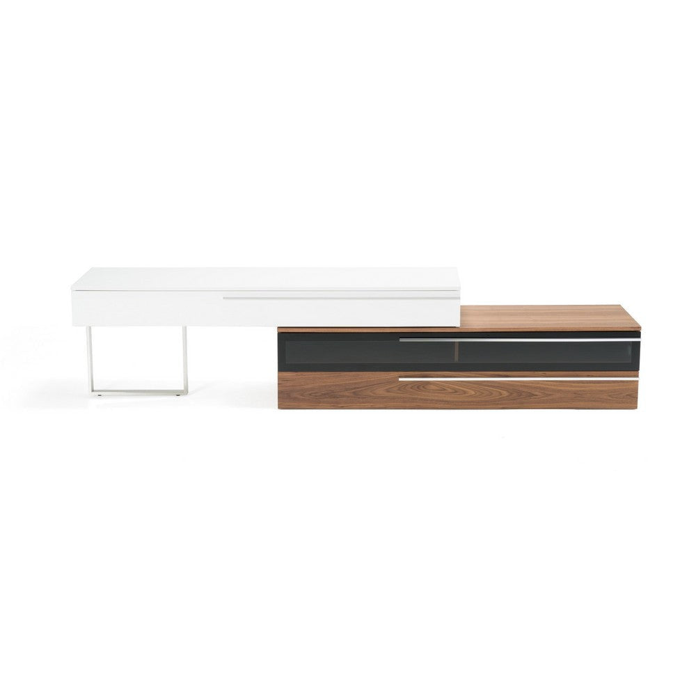 Cid Karl TV Stand Entertainment Console | Walnut Brown Veneer | 130’’ BM338532