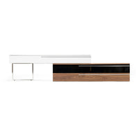 White, Walnut Brown