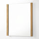 Noe Ruby Dresser Mirror | Natural Brown Oak Veneer | Rectangular 34 x 40