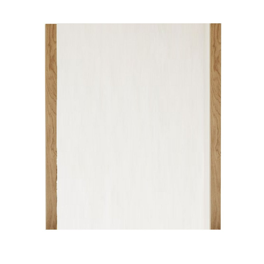 Noe Ruby Dresser Mirror | Natural Brown Oak Veneer | Rectangular 34 x 40