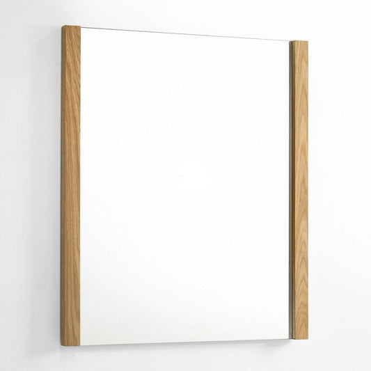 Noe Ruby Dresser Mirror | Natural Brown Oak Veneer | Rectangular 34 x 40