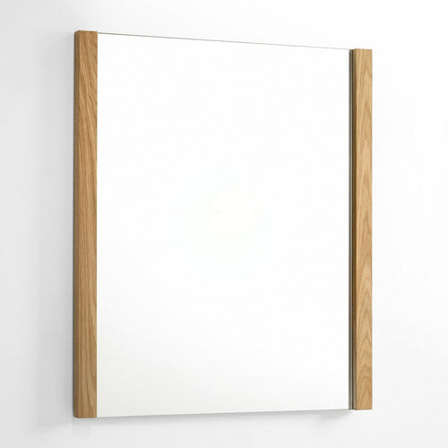 Noe Ruby Dresser Mirror | Natural Brown Oak Veneer | Rectangular 34 x 40