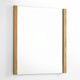 Noe Ruby Dresser Mirror | Natural Brown Oak Veneer | Rectangular 34 x 40