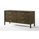 Cid Caro Wide Dresser | 6 Drawers | Wenge Brown Rubberwood