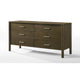 Cid Caro Wide Dresser | 6 Drawers | Wenge Brown Rubberwood BM338539