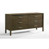 Cid Caro Wide Dresser | 6 Drawers | Wenge Brown Rubberwood
