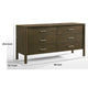 Cid Caro Wide Dresser | 6 Drawers | Wenge Brown Rubberwood BM338539