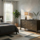 Cid Caro Wide Dresser | 6 Drawers | Wenge Brown Rubberwood