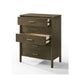 Cid Caro Tall Dresser Chest | 5 Drawers | Wenge Brown Rubberwood BM338540
