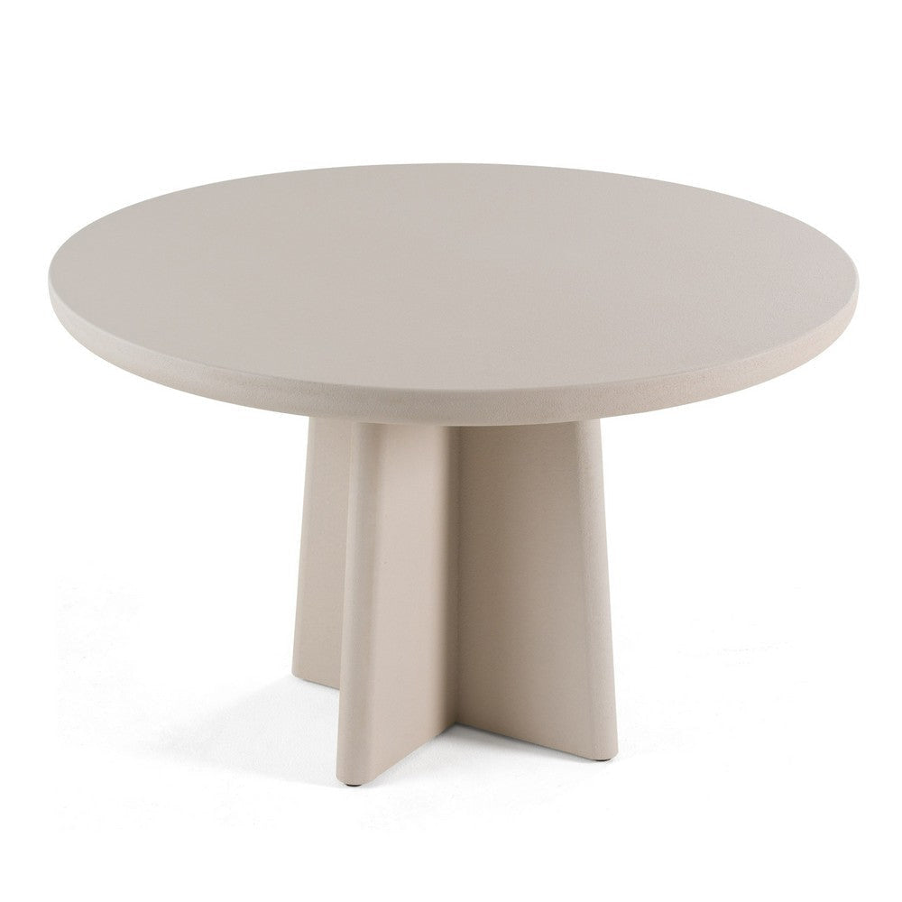 Cid Evie Dining Table | Gray Faux Concrete | Round 47’’ Top BM338541